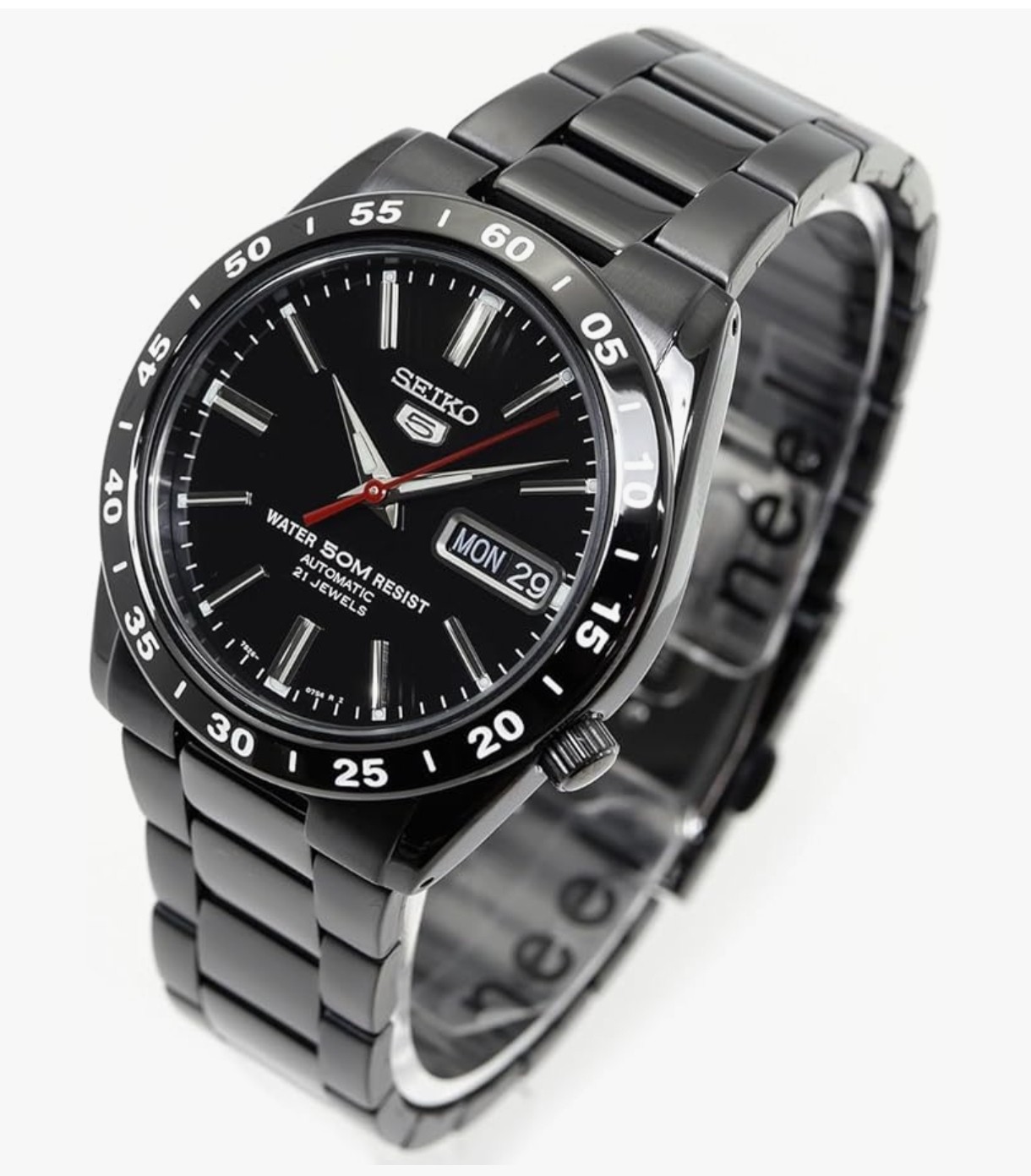 Seiko 5 SNKE03K1 Automatic Black Dial Watch Case 36mm Wrist 20.5cm Japan Import
