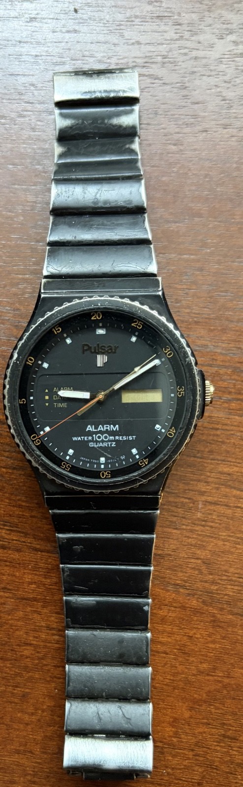 Pulsar Y960-601R, Analog-Digital, Alarm, Vintage