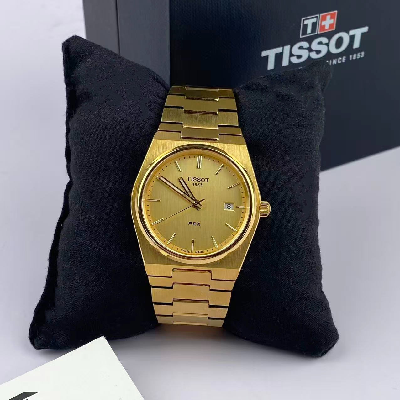 Tissot PRX Champagne Men’s Quartz Watch Stainless Steel 40mm T137.410.33.021.00