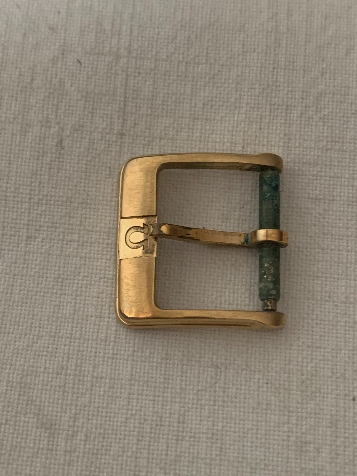 Omega gold plated buckle 14mm gold plated buckle 70s/80s ORIGINAL used