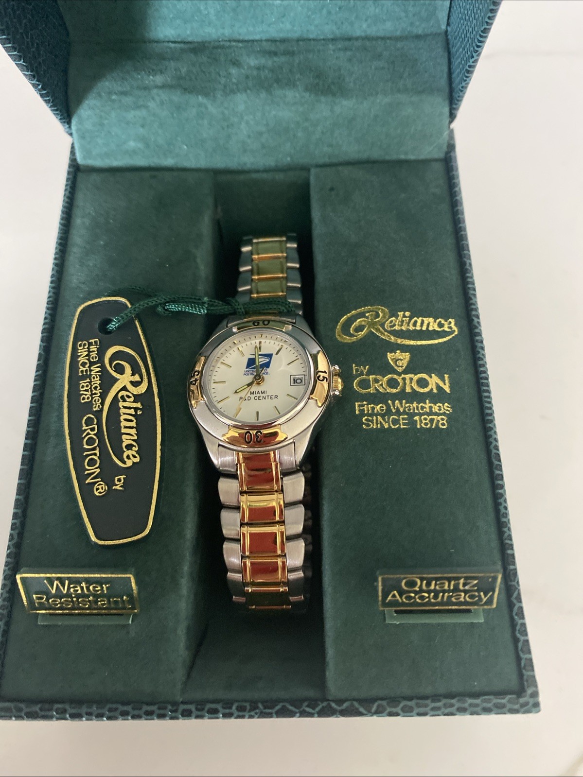 United States Postal Service Reliance by Croton Watch with Case-25th year Award