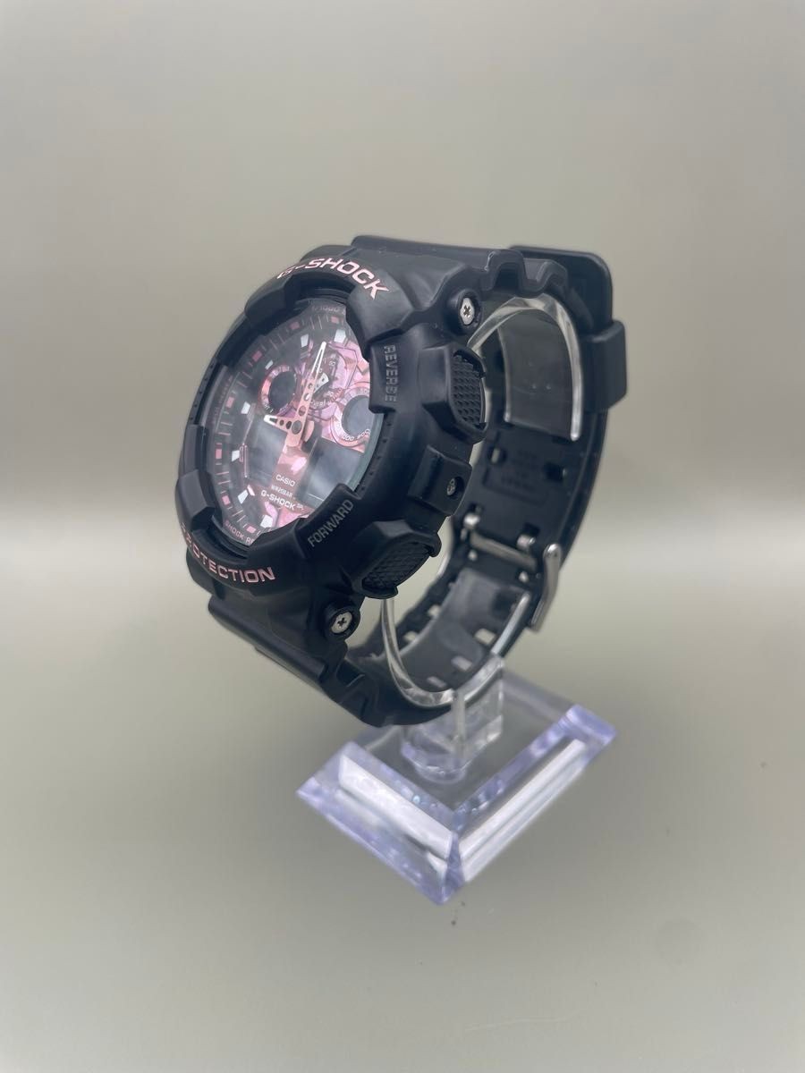 Good Condition New Battery CASIO G SHOCK GA 100TCB Pink Camouflage Sakura Storm