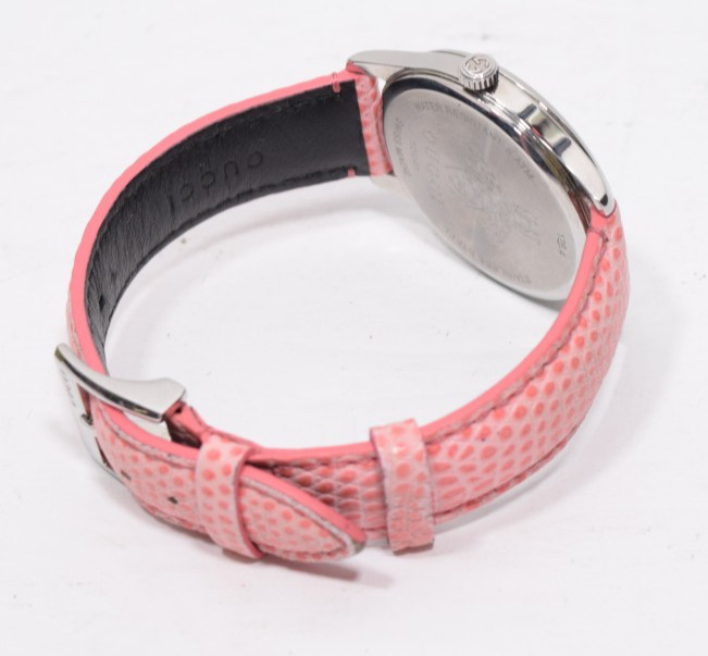 Gucci G-timeless Slim Black Moonphase Pink Leather Swiss Quartz Watch – 35mm