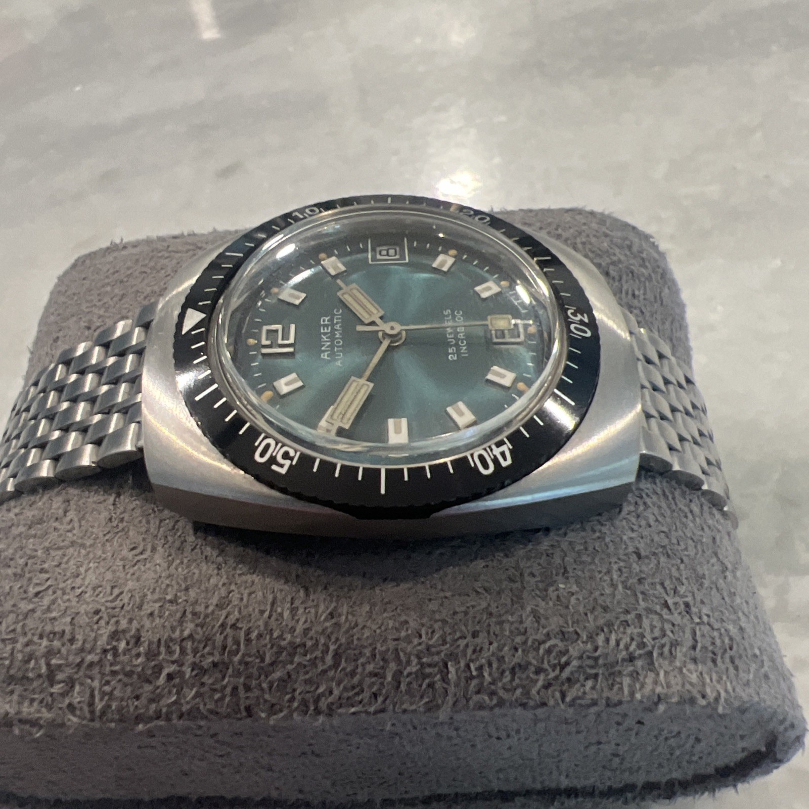 Anker Vintage Men’s Automatic Dive Watch Runs Well Germany