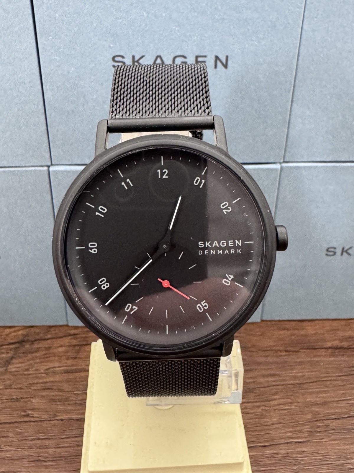 Skagen Watch KUPPEL Two-Hand Sub-Second SKW6892 Men’s Black