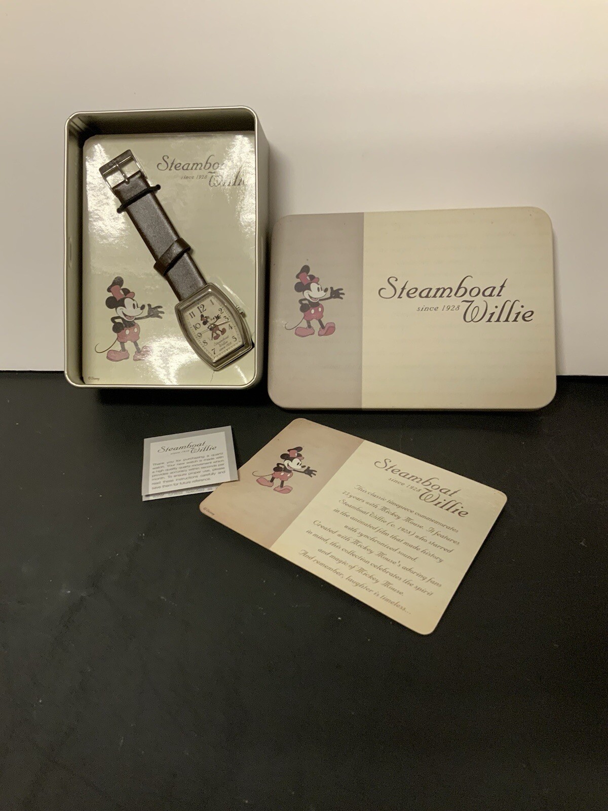 Steamboat Willie Wristwatch with Box and Tags New Never Used