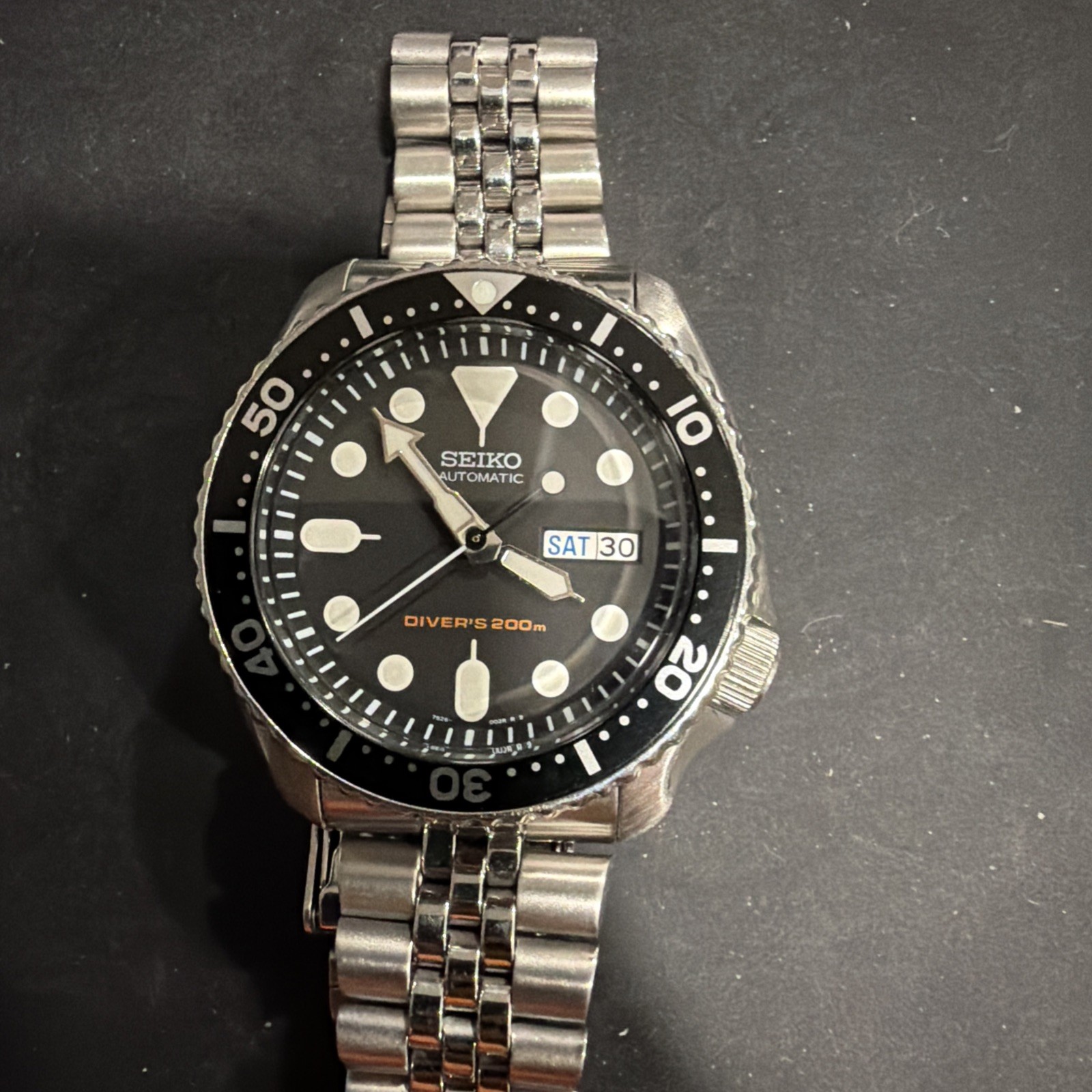 PRE OWNED SEIKO DIVERS 7S26-0020 SKX007K 200m AUTOMATIC MENS WATCH