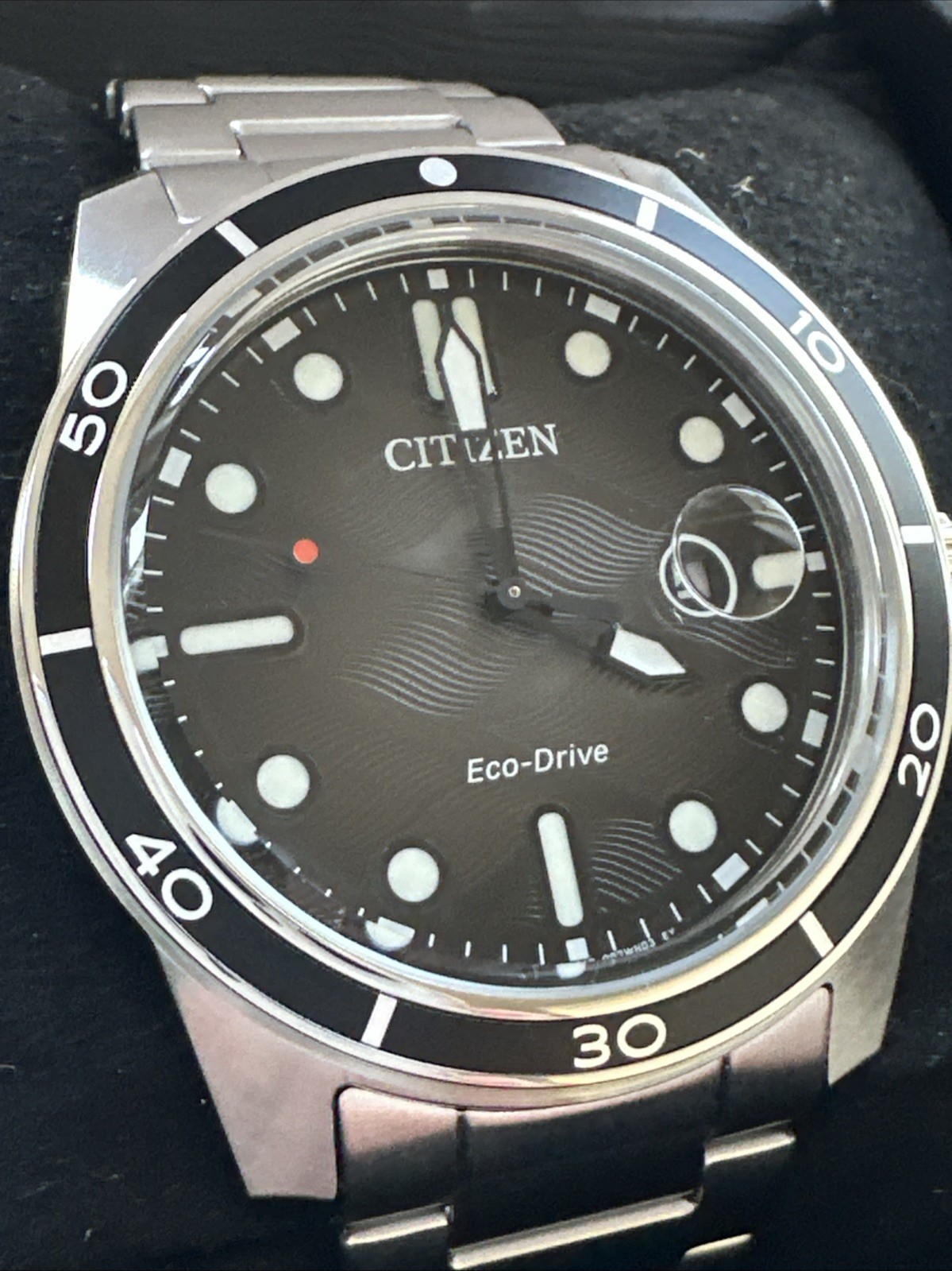 Citizen Marine 1810 Eco-Drive Black Dial Men’s Watch AW1816-89E