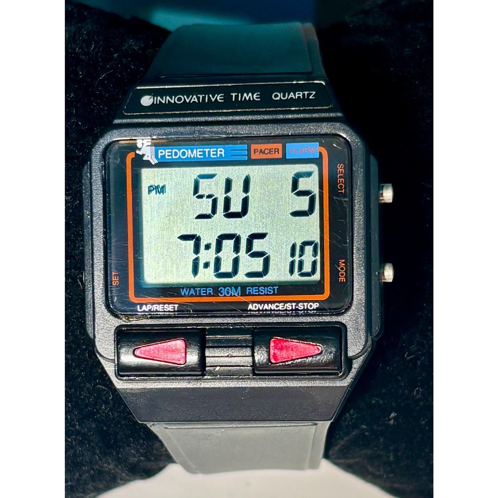 Vintage 1980s Innovative Time Pedometer & Pacer – Rare Retro Runner