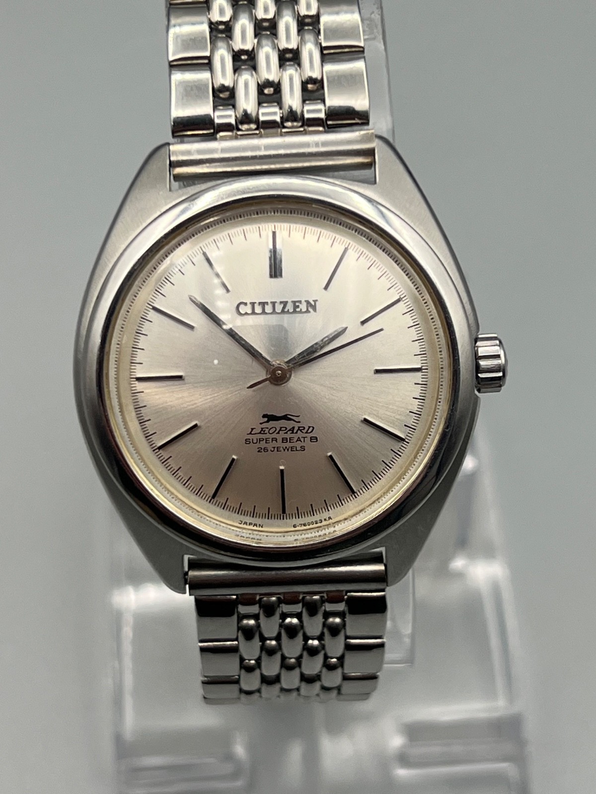citizen automatic leopard super beat 8 silver colour dial for mans