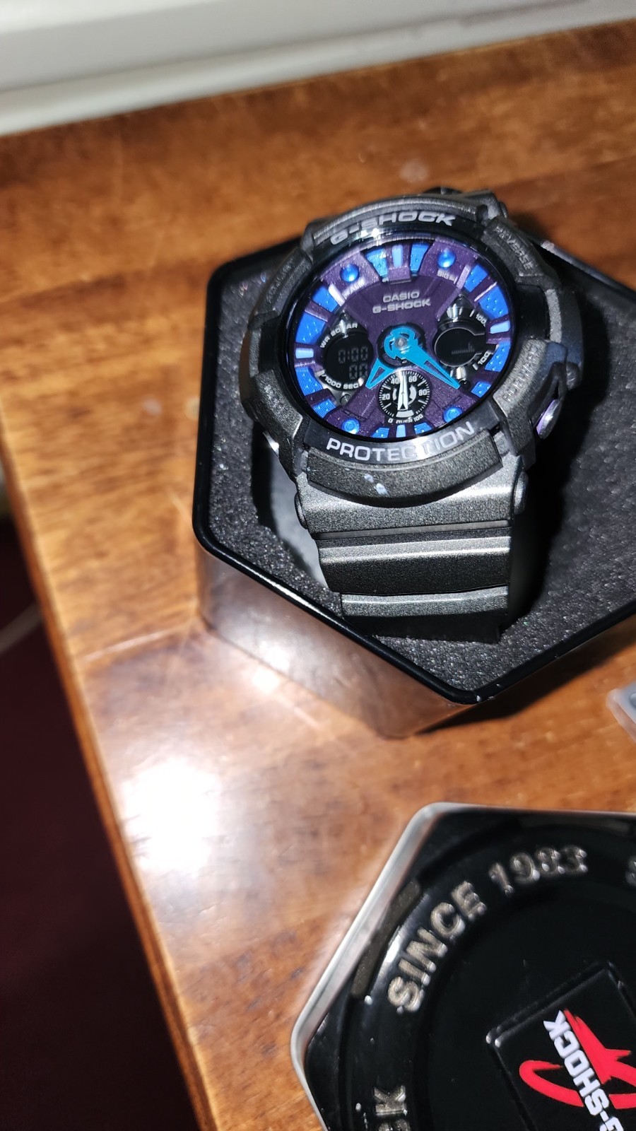 Gshock Rare Blue Face Blue Pointers,with Original Case And Warranty Excellent
