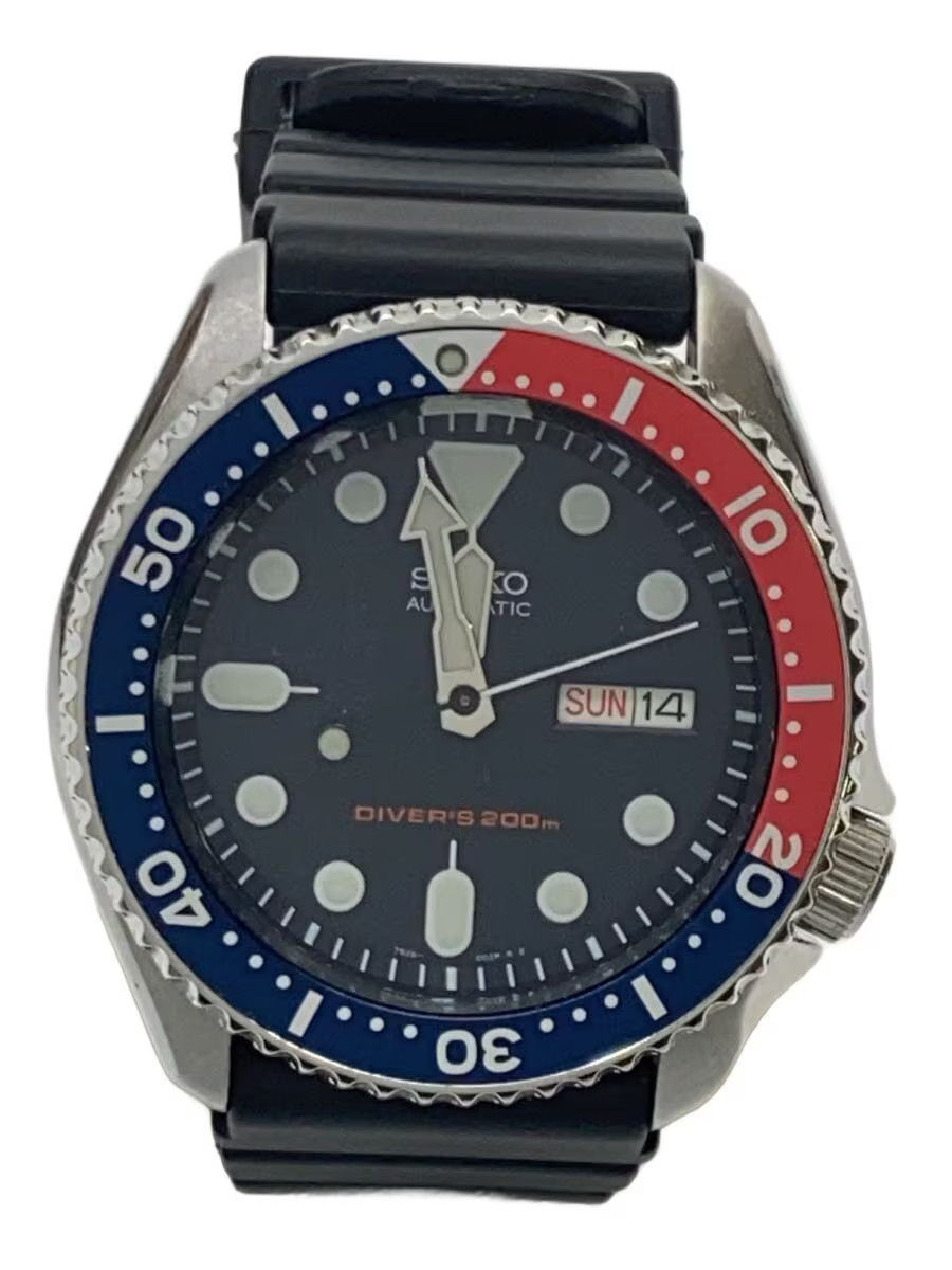 SEIKO Automatic Watch Analog Rubber Multi color BLK SKX009