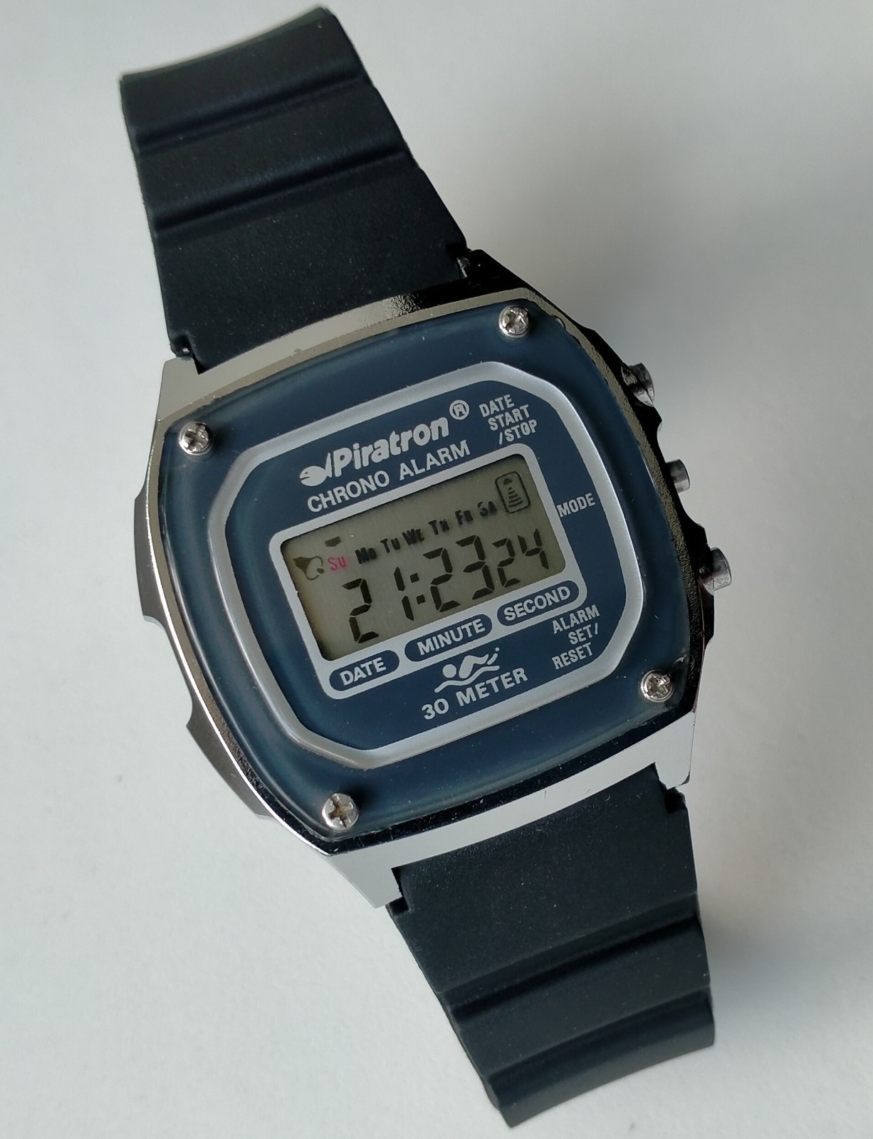Meister Anker WR Chrono Alarm Vintage Original Digital Watch 1980s