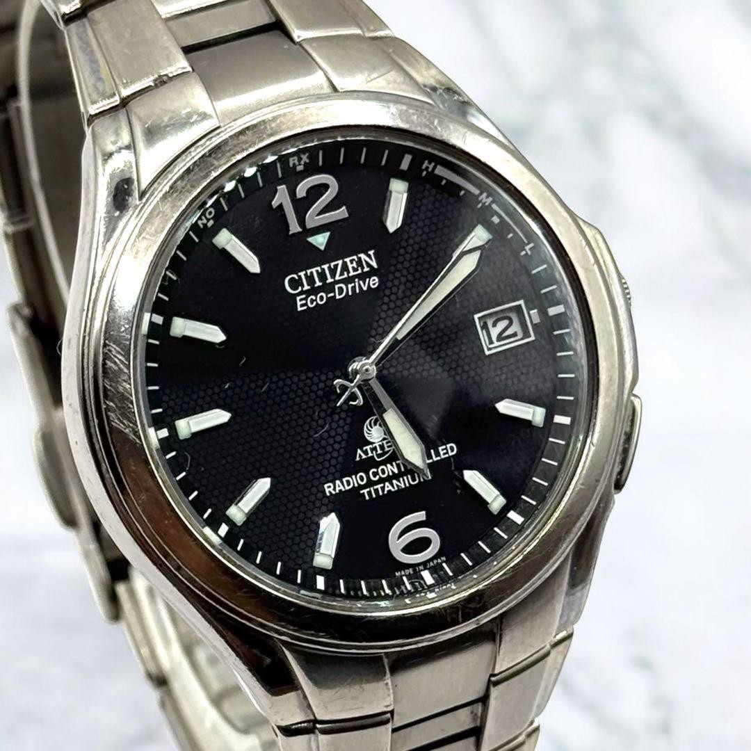 Citizen Attesa H410-T003788 Eco-Drive Radio Solar Date Watch