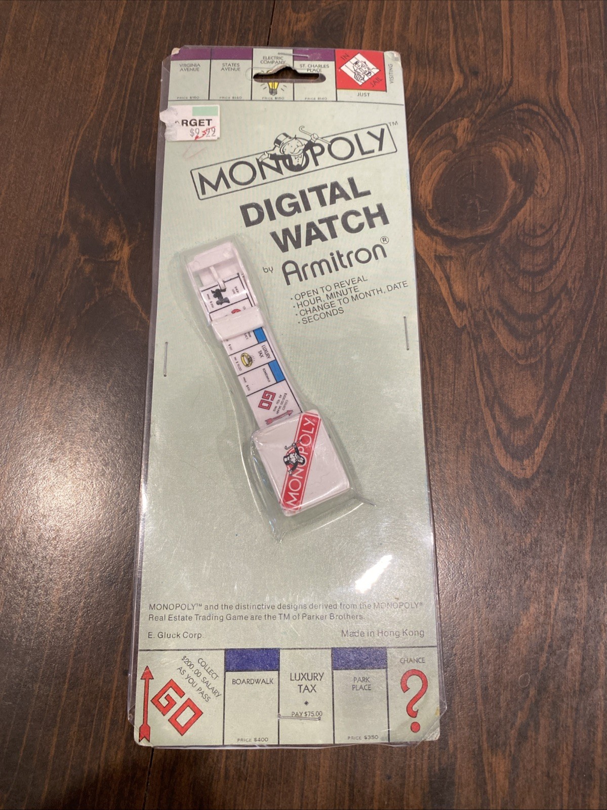 Vintage Monopoly Board Game Watch ARMITRON 1986 Parker Brothers (S6)
