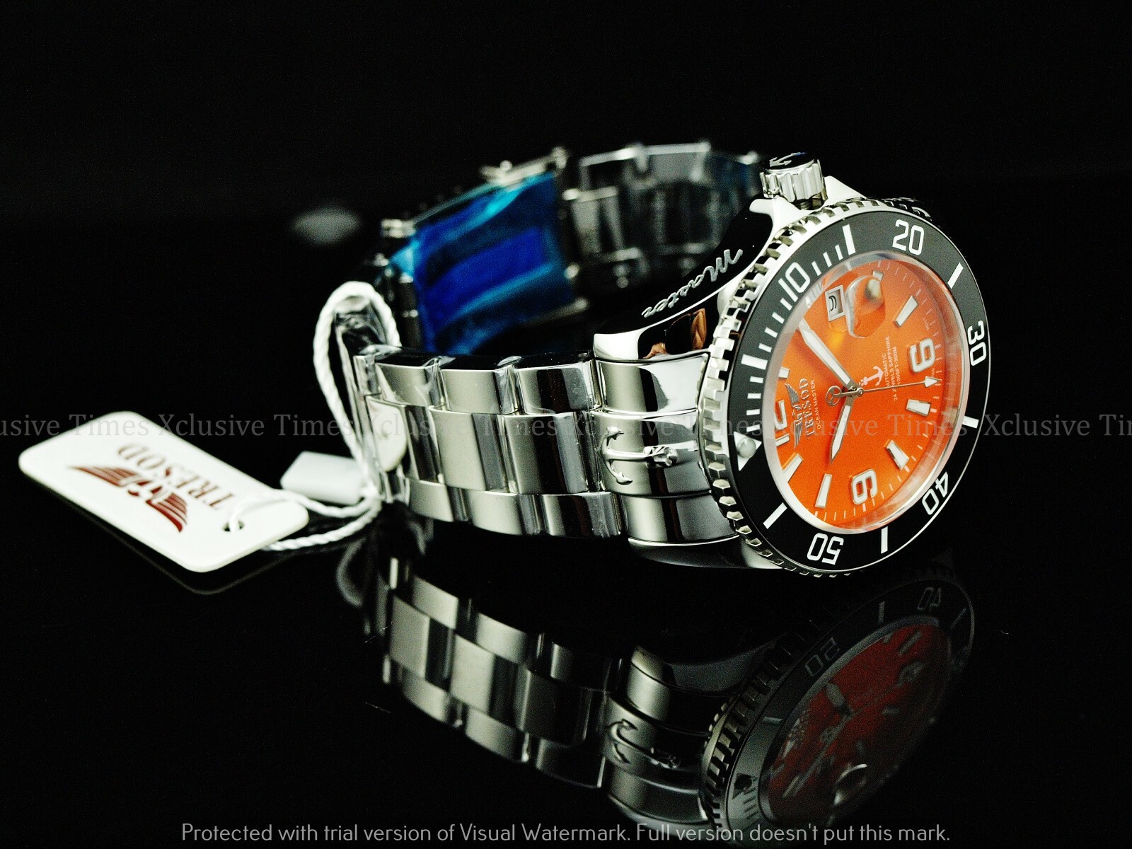 Tresod Men Super Luminous OCEAN MASTER Sapphire Crystal Ceramic Bezel Auto Watch