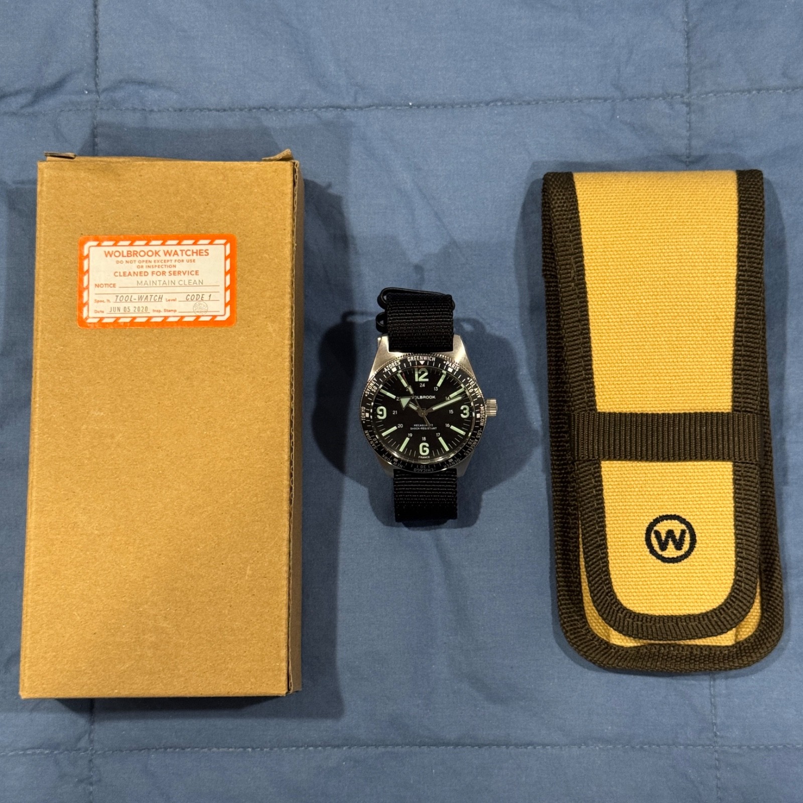 Wolbrook Skindiver Worldtimer Mecaquartz Watch – Little Use – 40mm – Dive Watch