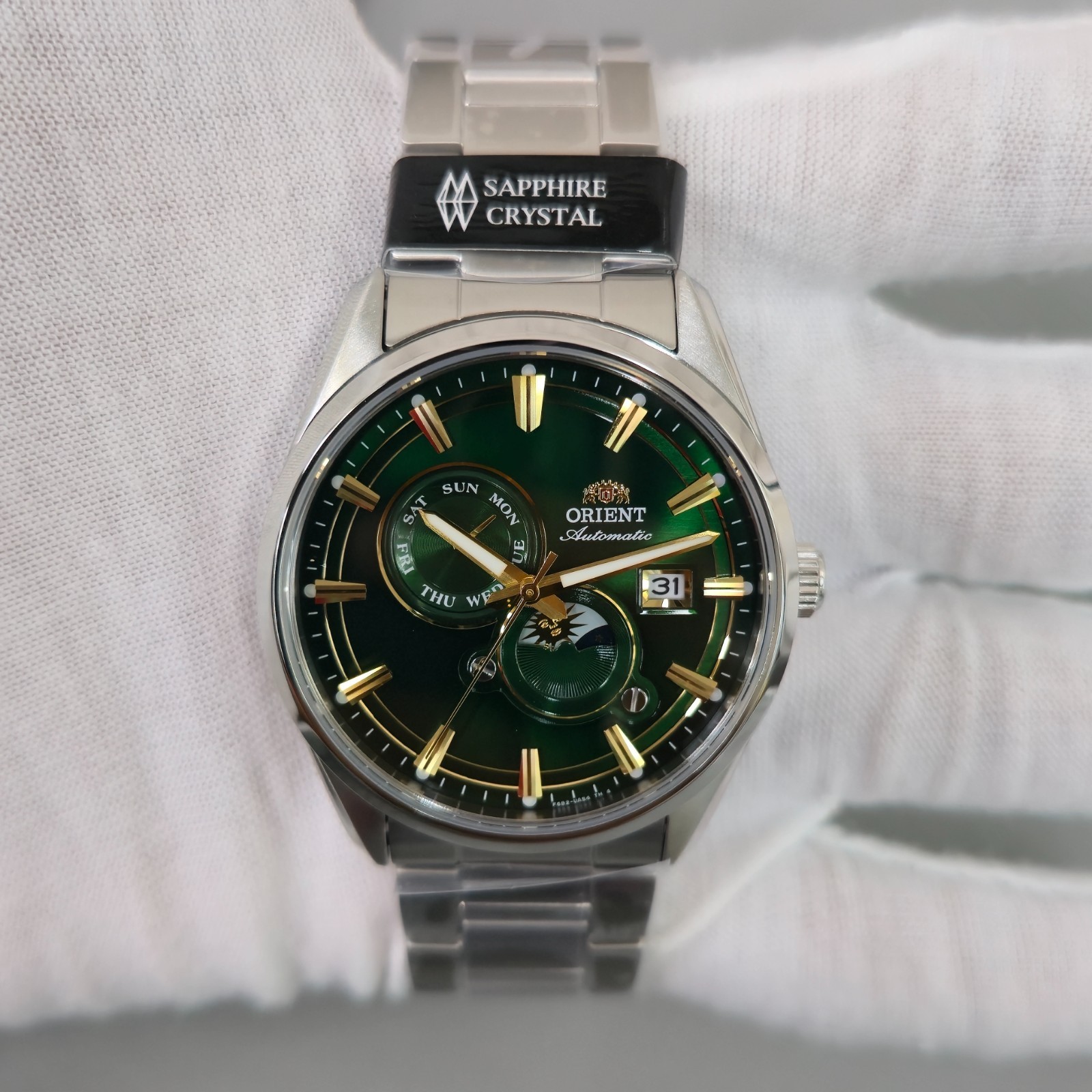 Orient Stretto RA-AK0314E Sun & Moon Automatic 41.5mm New Full Set Men’s Watch