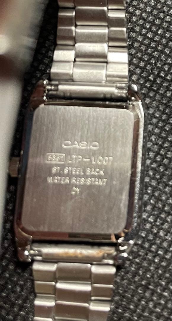 CASIO LTP-V007D-7B Square Silver Dial Quartz Watch