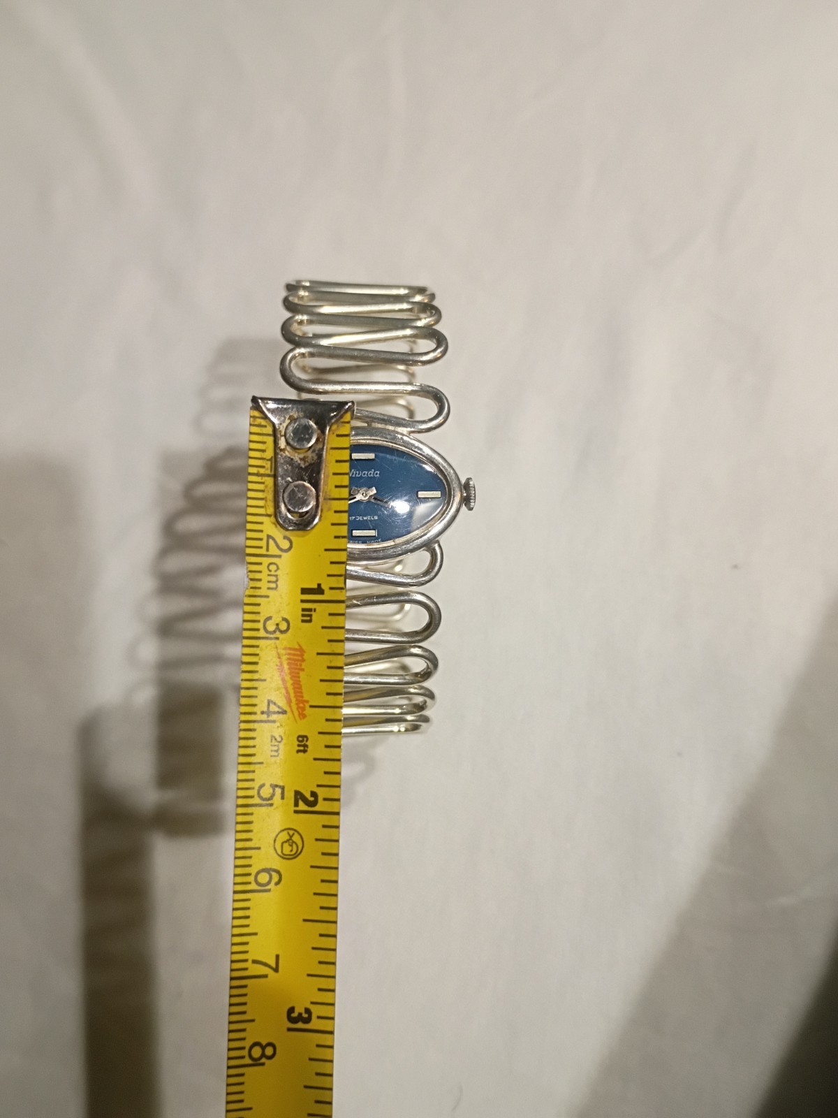 Nivada Grenchen & Andreas Daub Modernist .800 Silver Watch ( Running).