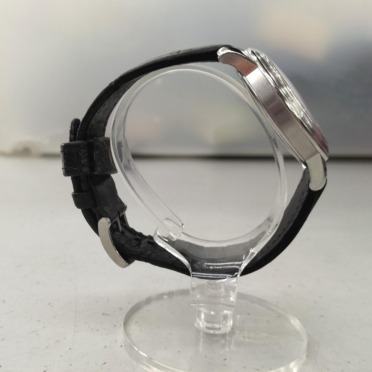 [B1N] Tiffany & Co. Mark Round Stainless Steel Quartz Analog Watch [x9s]