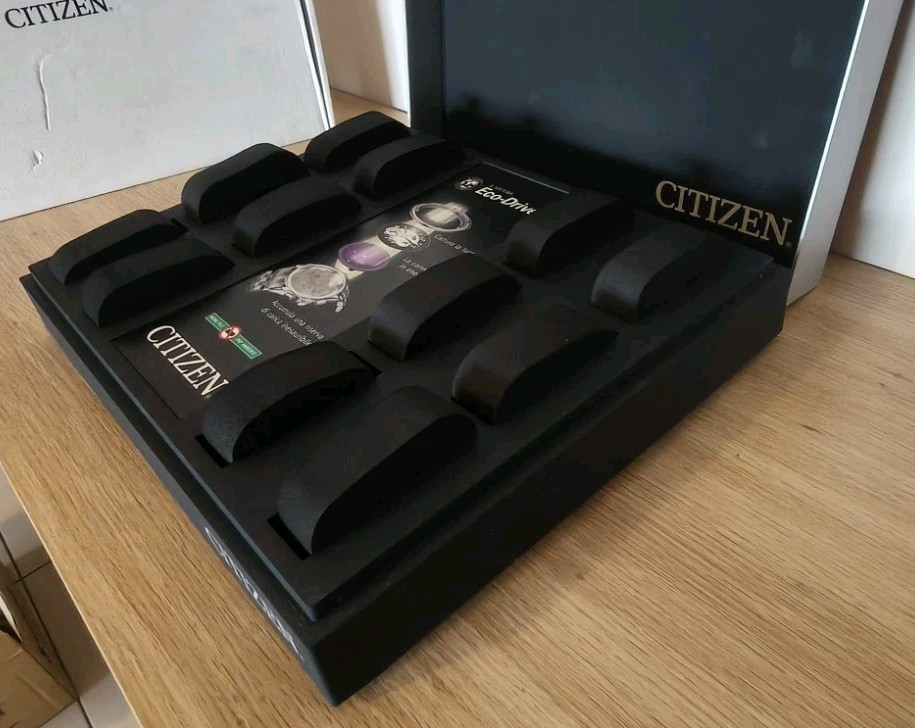CITIZEN ECO-DRIVE PROMASTER MULTIPLE x12 WATCH BOX WATCH BOX DISPLAY HOLDER NOS!