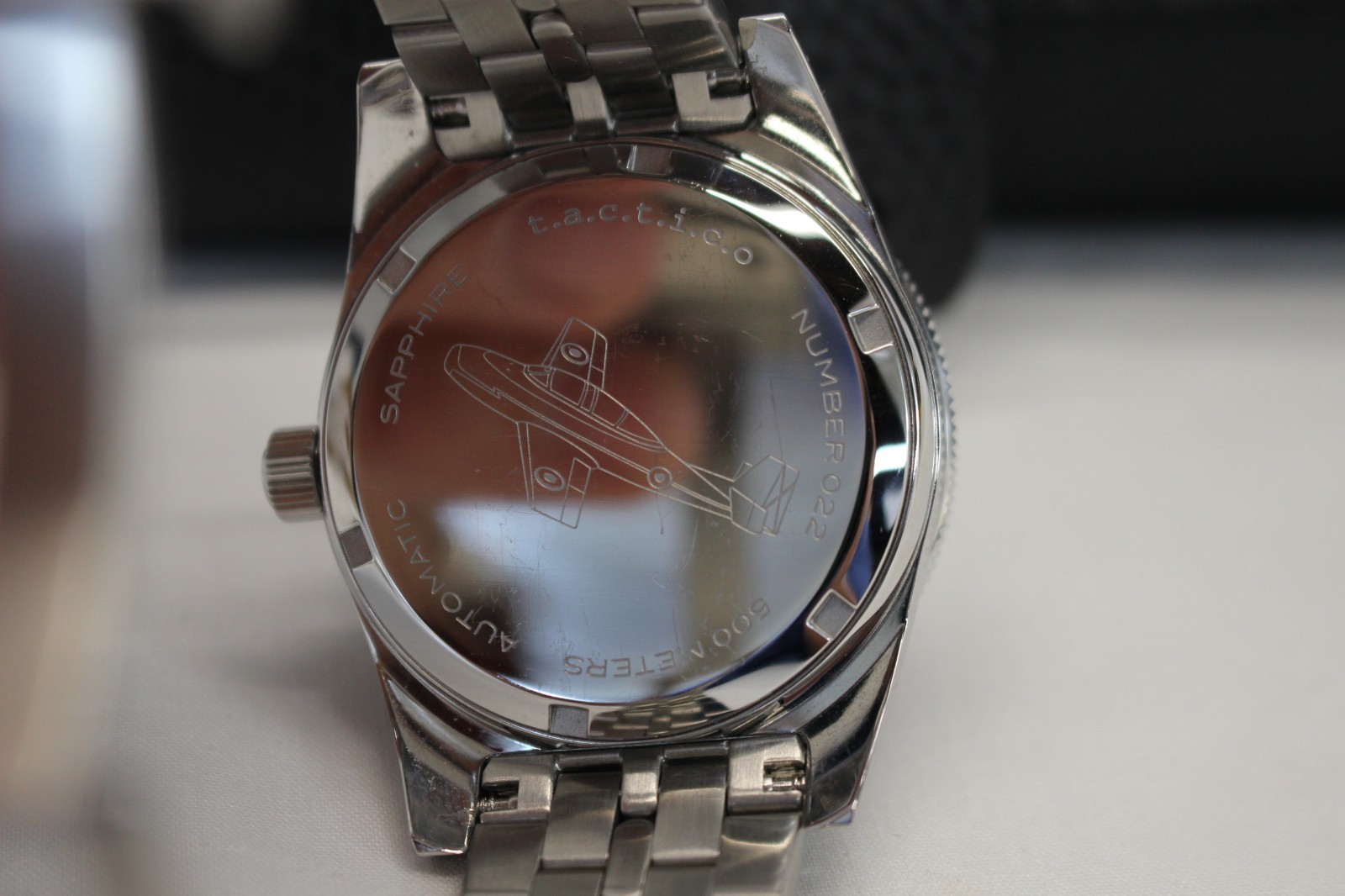 TACTICO TC3.4 Automatic “EARLY BIRD” Watch 24 HOUR DIAL Pepsi Bezel LEATHER ROLL