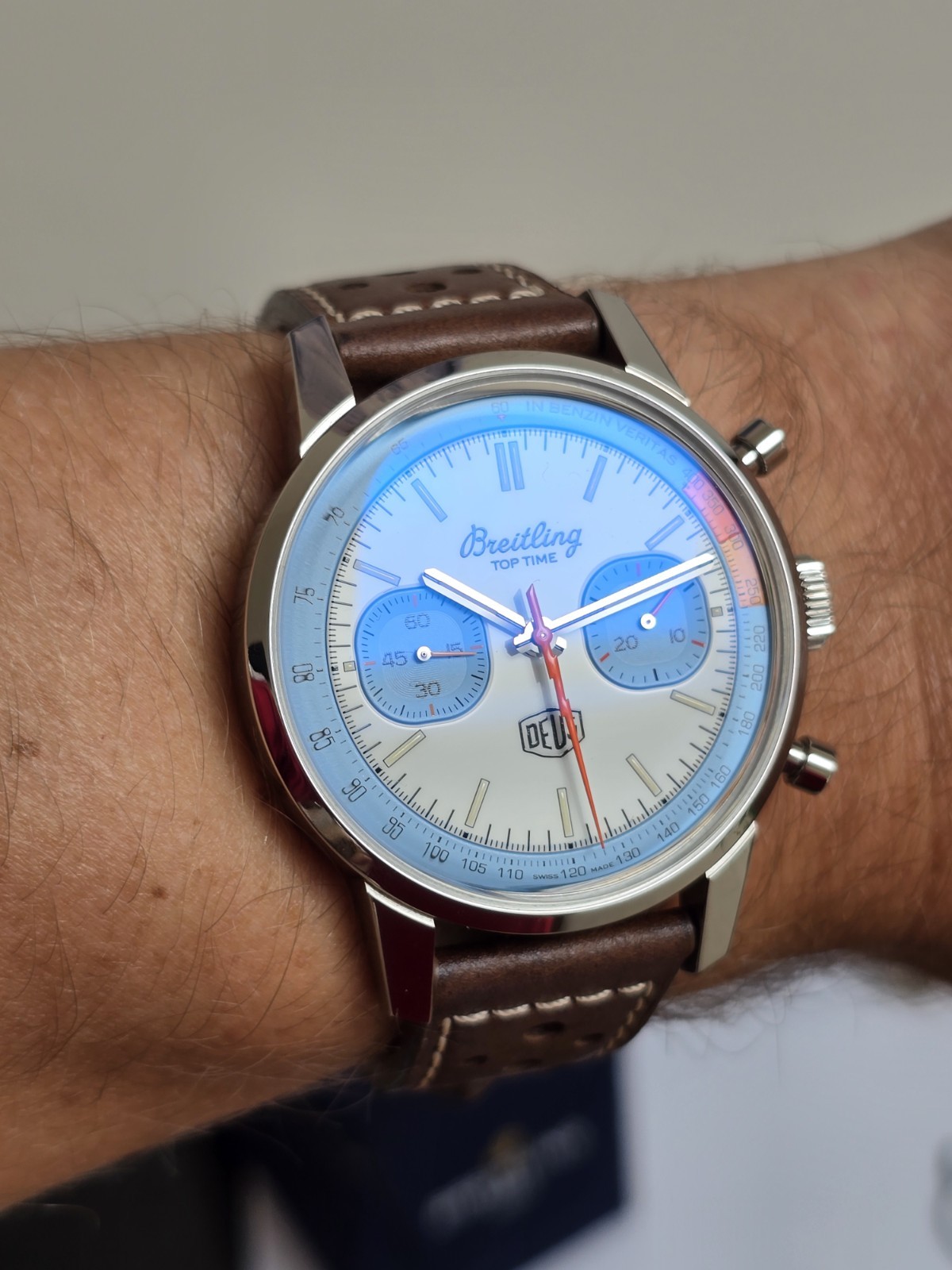 Breitling Top Time Deus, Exceptional Condition with Manufacturer Warranty