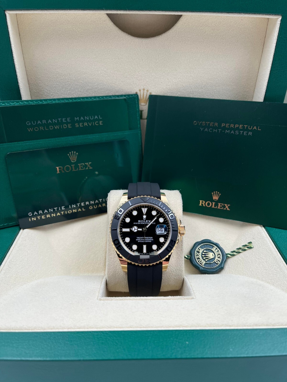 Rolex Yacht-Master 42mm Yellow Gold Oysterflex 226658 Pre-Owned 2022