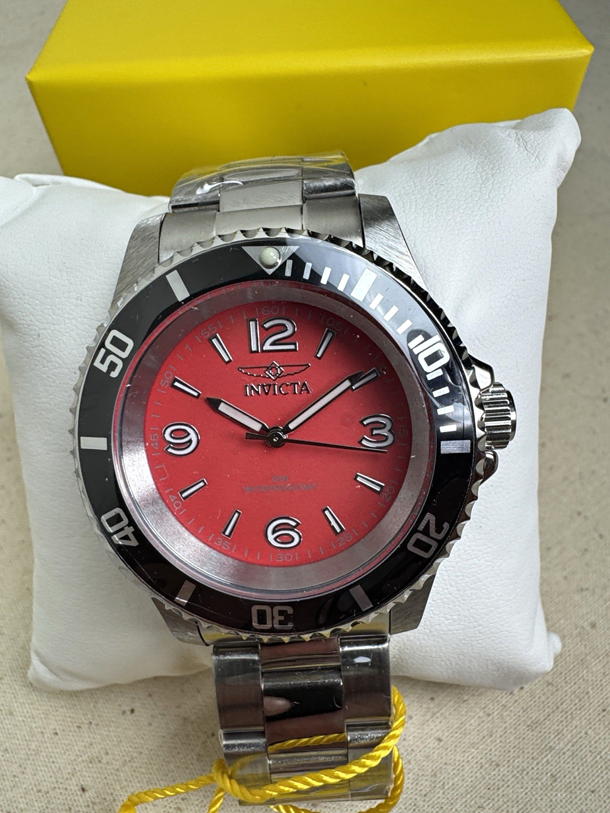 Invicta Specialty Rowan Red Dial Black Bezel 40mm Quartz Dive Watch NIB