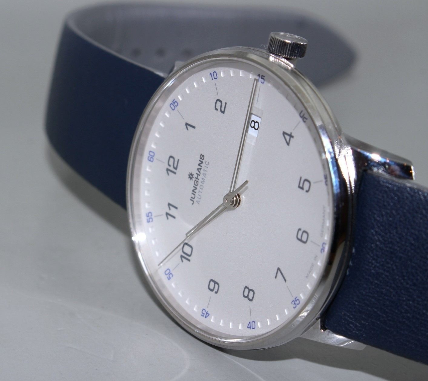 Junghans Form A 027/4735 Automatic Men’s Watch White Dial SS Box Papers