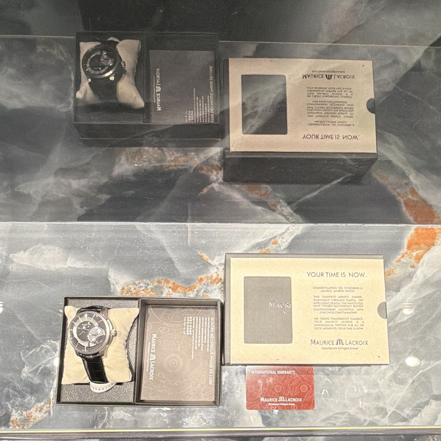 Maurice Lacroix Phase de Lune Moon Phase Titanium Auto 41mm 50m Box Papers