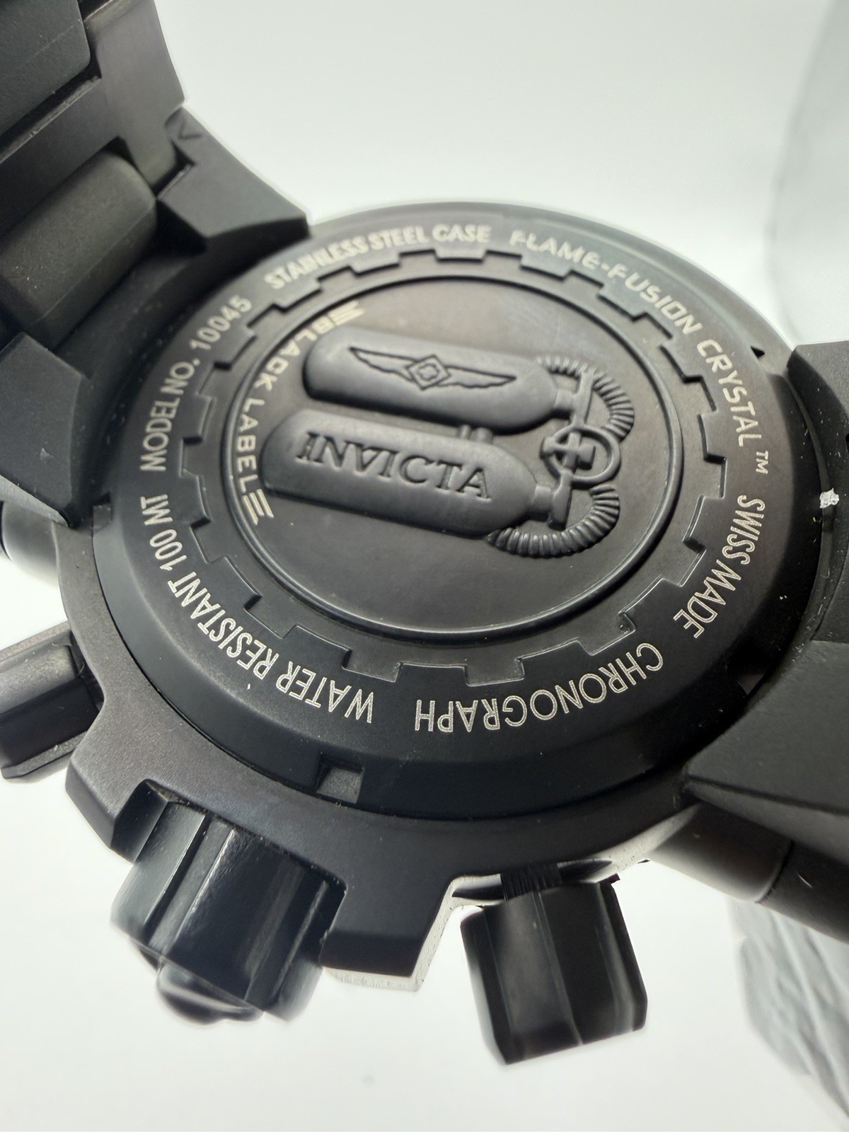 Invicta Subaqua Nitro Diver Black Label 50mm Swiss Quartz Needs Battery