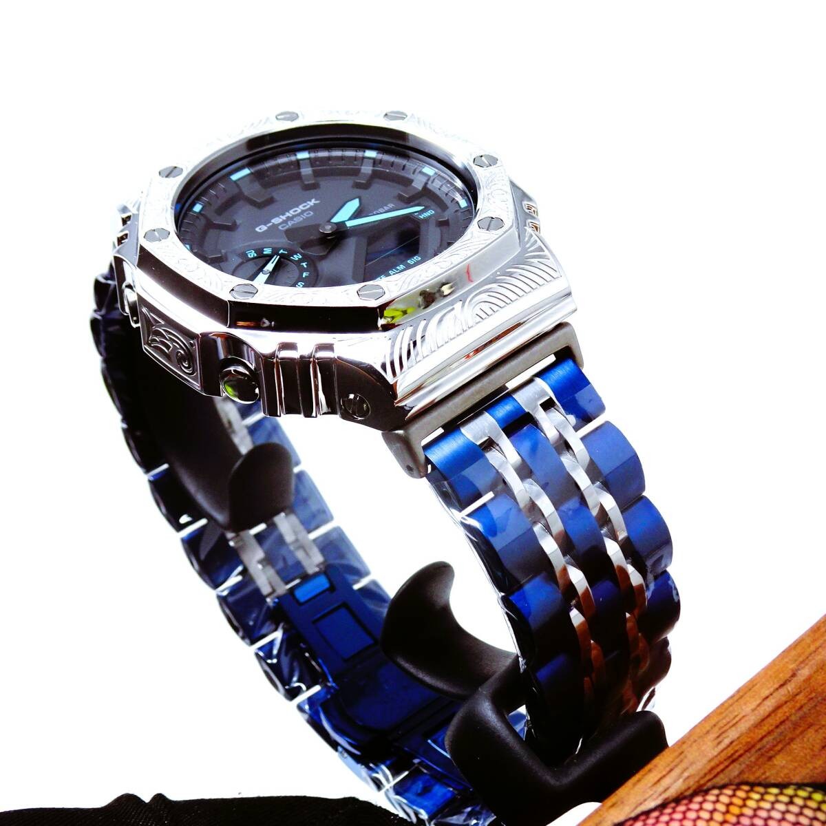 〓New〓mod Casioak〓G-Shock CUSTOM/MADE wristwatch with GA2100 stainless steel