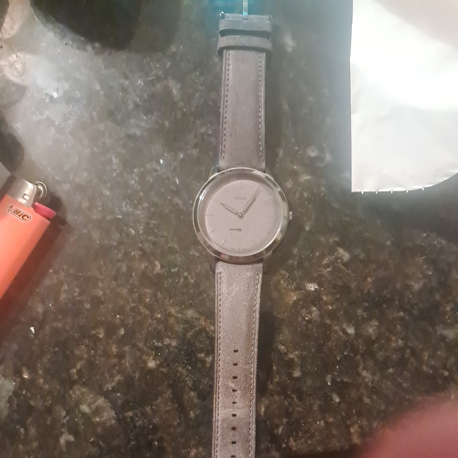 Fossil Watch Light Grey Perfect Condition Never Worn No Box