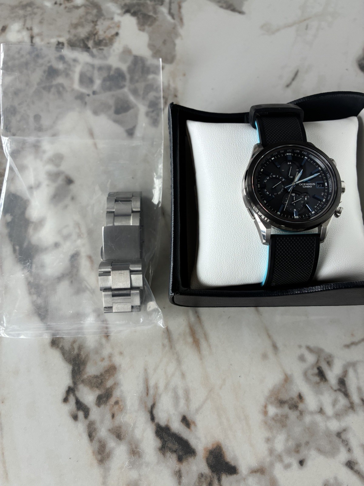 Casio Oceanus OCW-T4000A-1AJF Bluetooth Tough Solar Titanium Box Papers