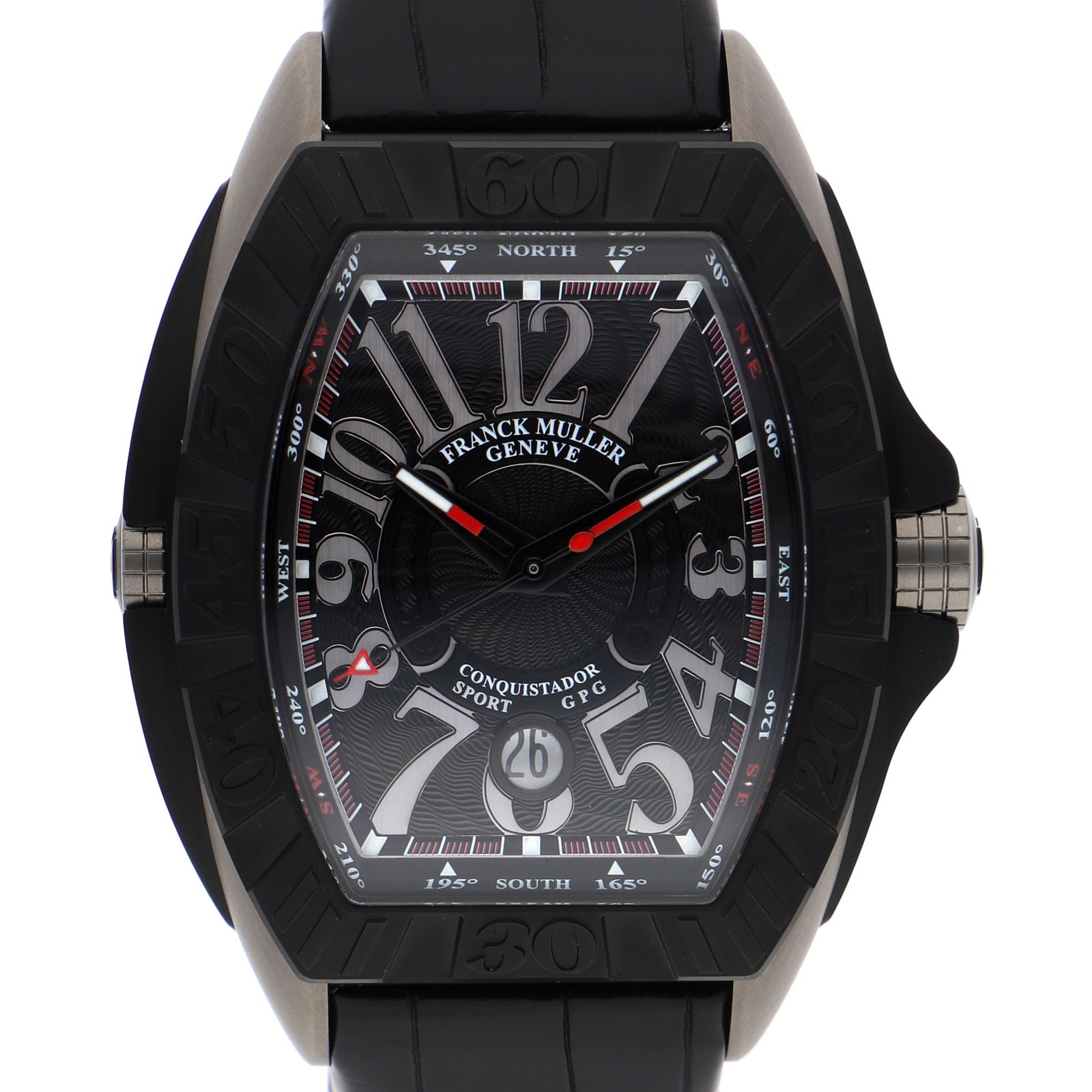 FRANCK MULLER 8900SCDT Conquistador black Dial Automatic Titanium Leather
