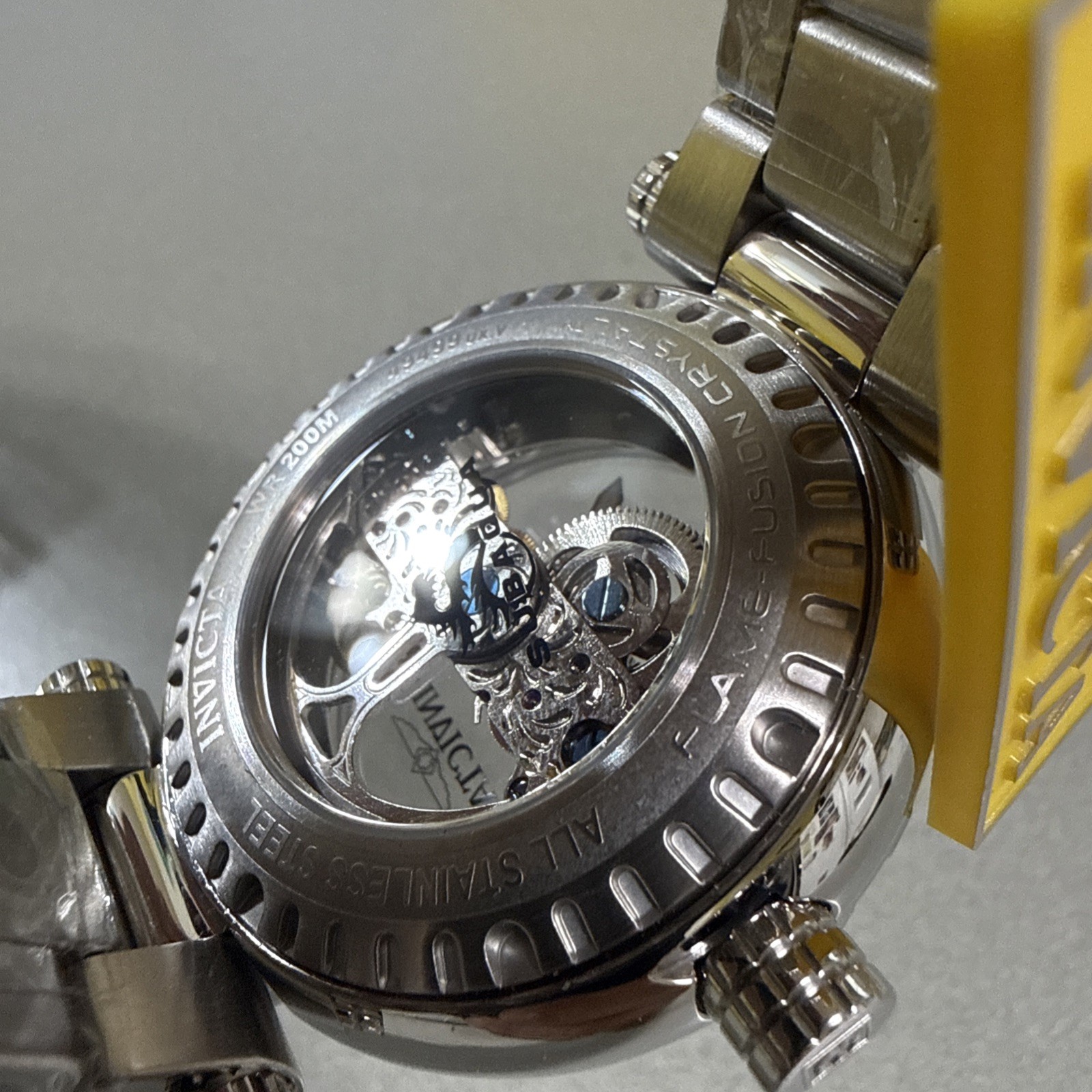 Invictas 47mm Automatic Silver “Subaqua” On SS Band Mens Big Boy Watch #49499