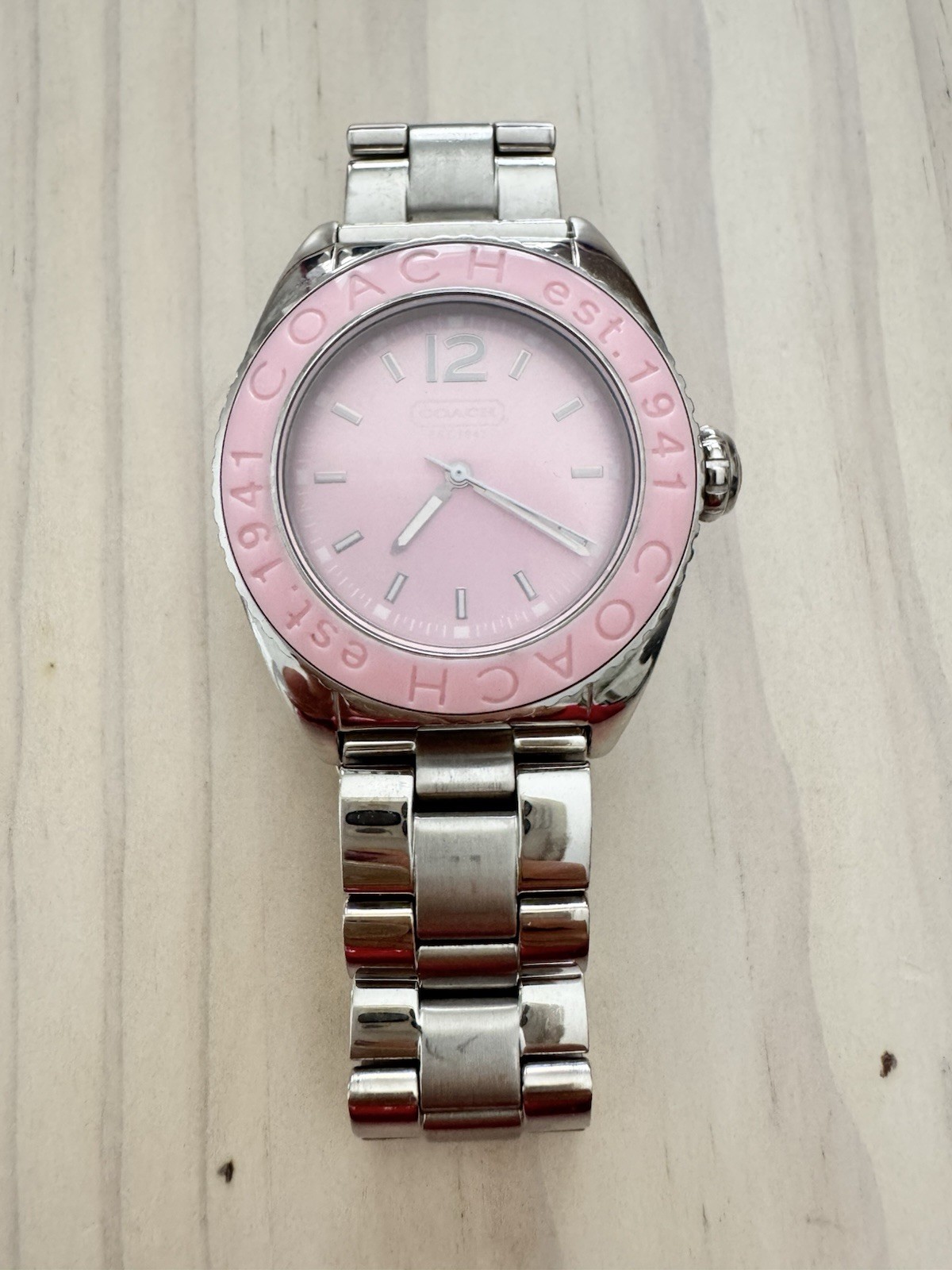 Coach Pink Breast Cancer Awareness Ladies Watch Needs Battery