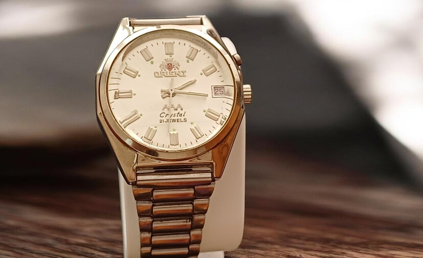 Vintage Original Orient AAA Crystal 21 Jewels Watch Working