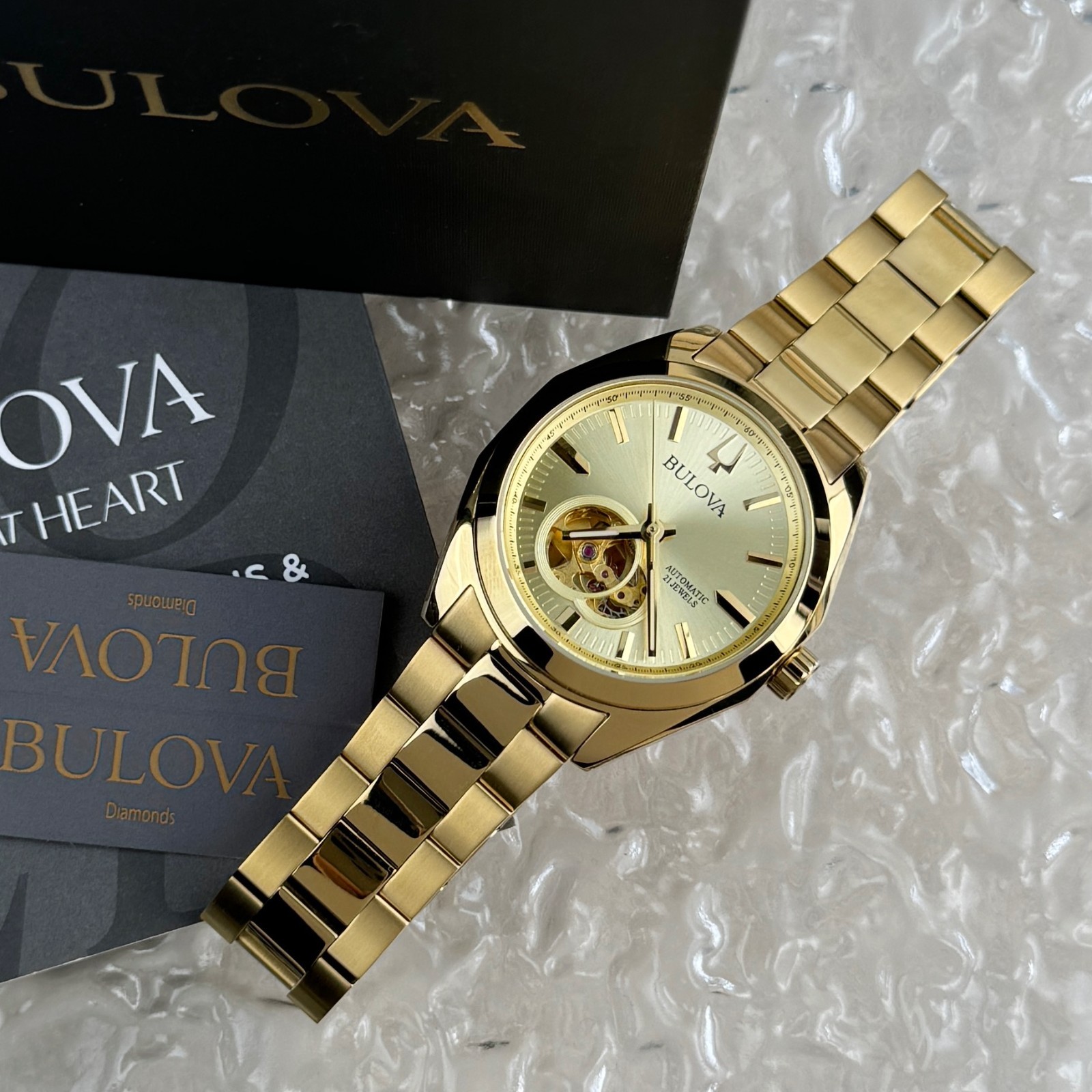 Bulova Classic Surveyor Automatic Champagne Dial Men’s watch 97A182