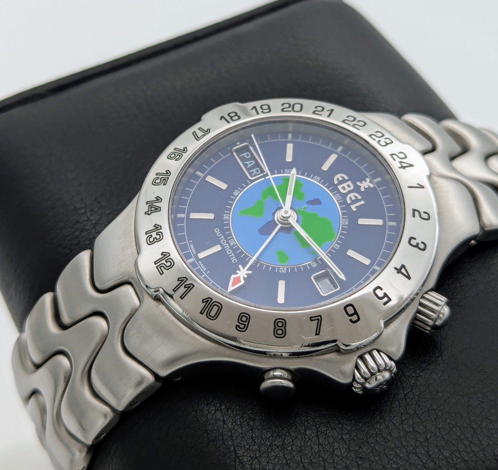 Ebel Sportwave Meridian Automatic World Timer Stainless Steel Ø1 9/16in Uhr 32