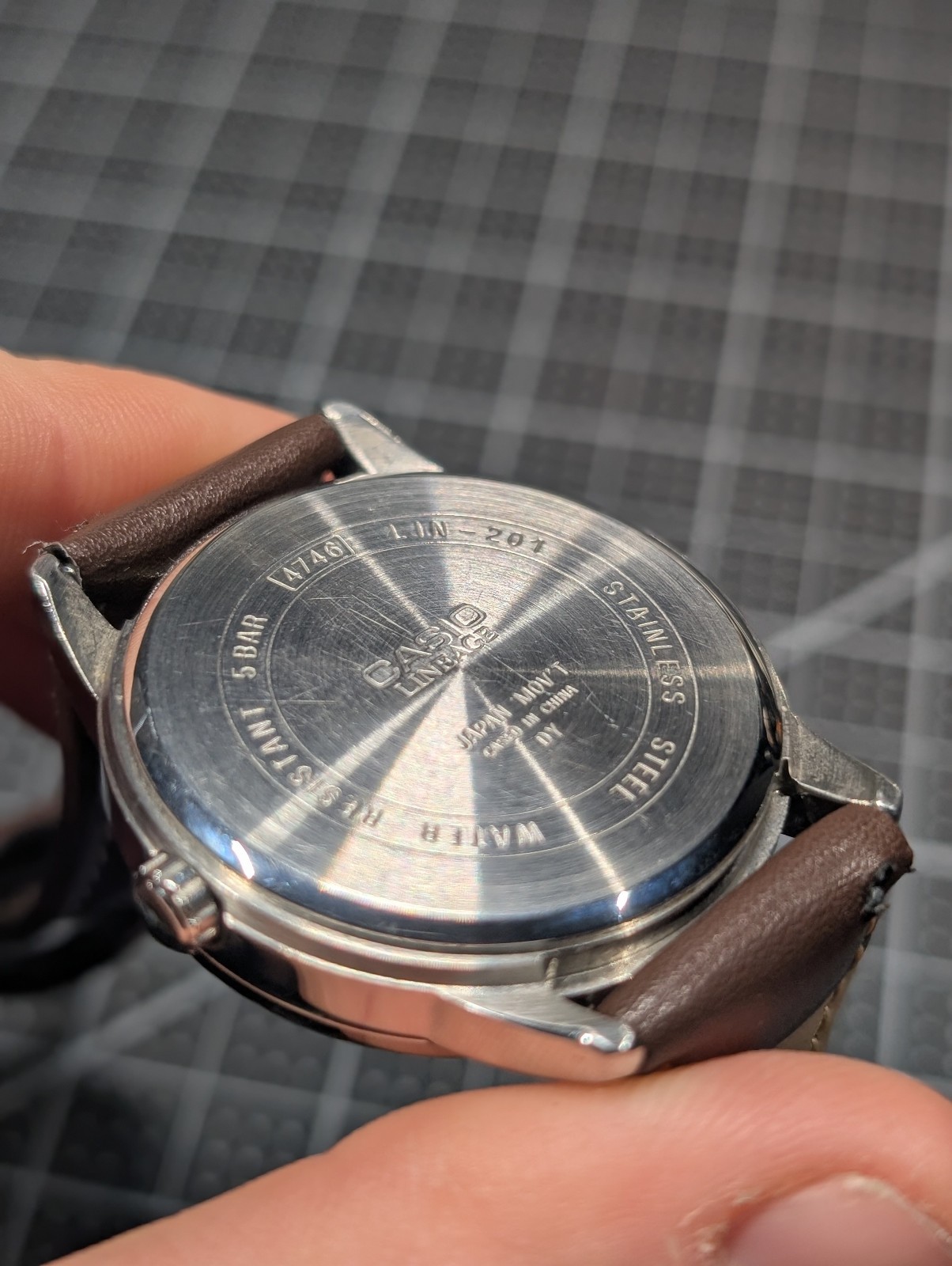 Casio Lineage LIN-201 Analog Stainless Steel Quartz Men’s Watch (Watch Only)