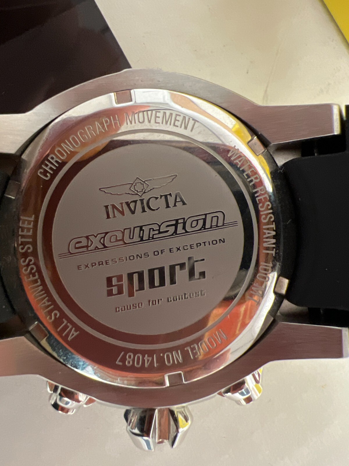 INVICTA Excursion Model 14087 Silicone Chronograph Watch 55mm