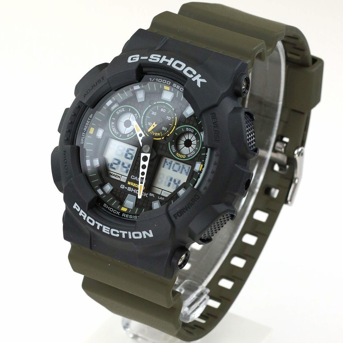 CASIO G-SHOCK GA-100TU-1A3JF Two Tone Utility Colors Analog Digital Watch 51.2mm