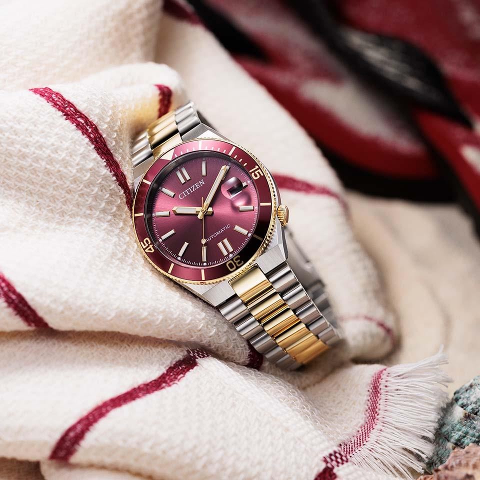 Citizen Collection NJ0234-58X Automatic Red Dial 40mm Watch
