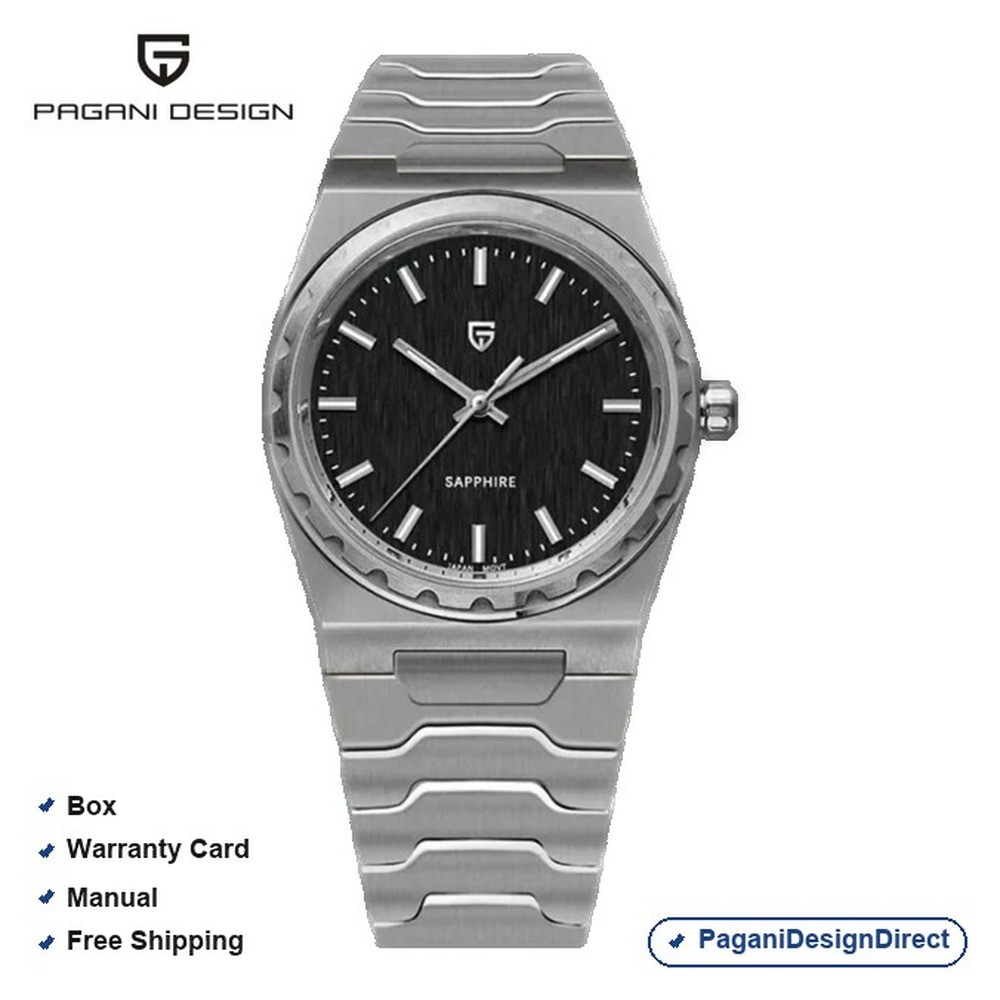 Pagani Design PD-YS020 Silver Black Stainless Steel Automatic Men’s Watch