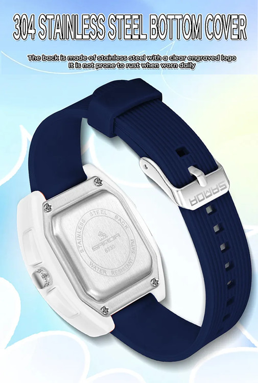 Unisex Multiple Functions Barrel Watch Dual Display Quartz plus Electronic