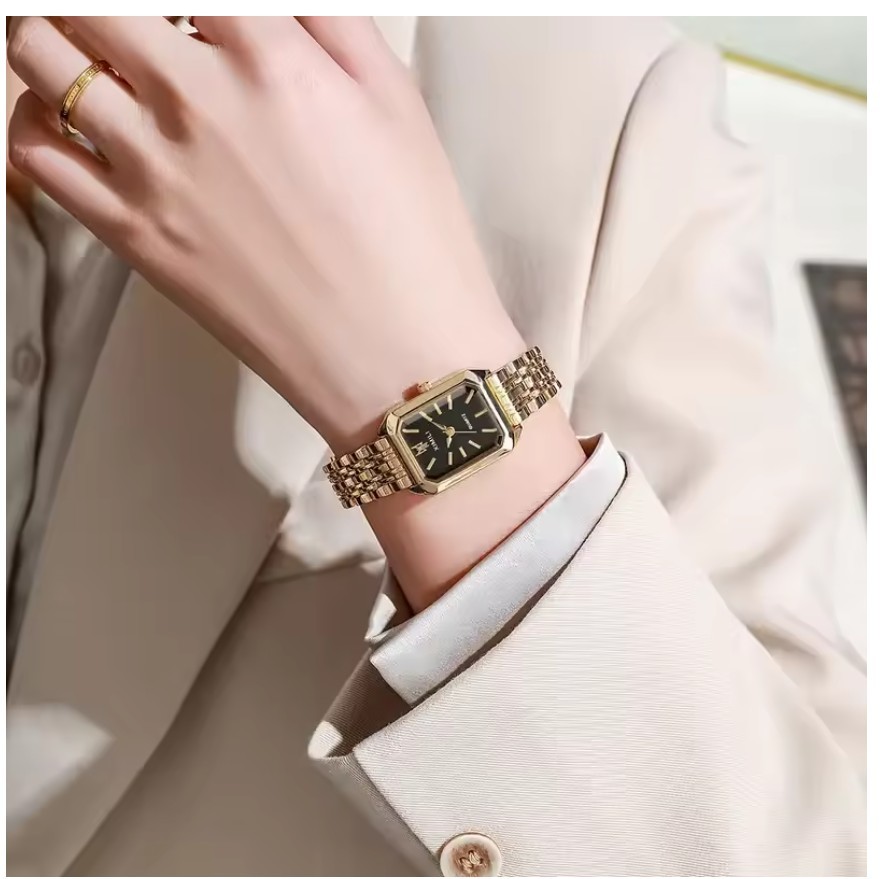 Women’s Rectangular Quartz Watch – Elegant, Versatile, Luxury Style
