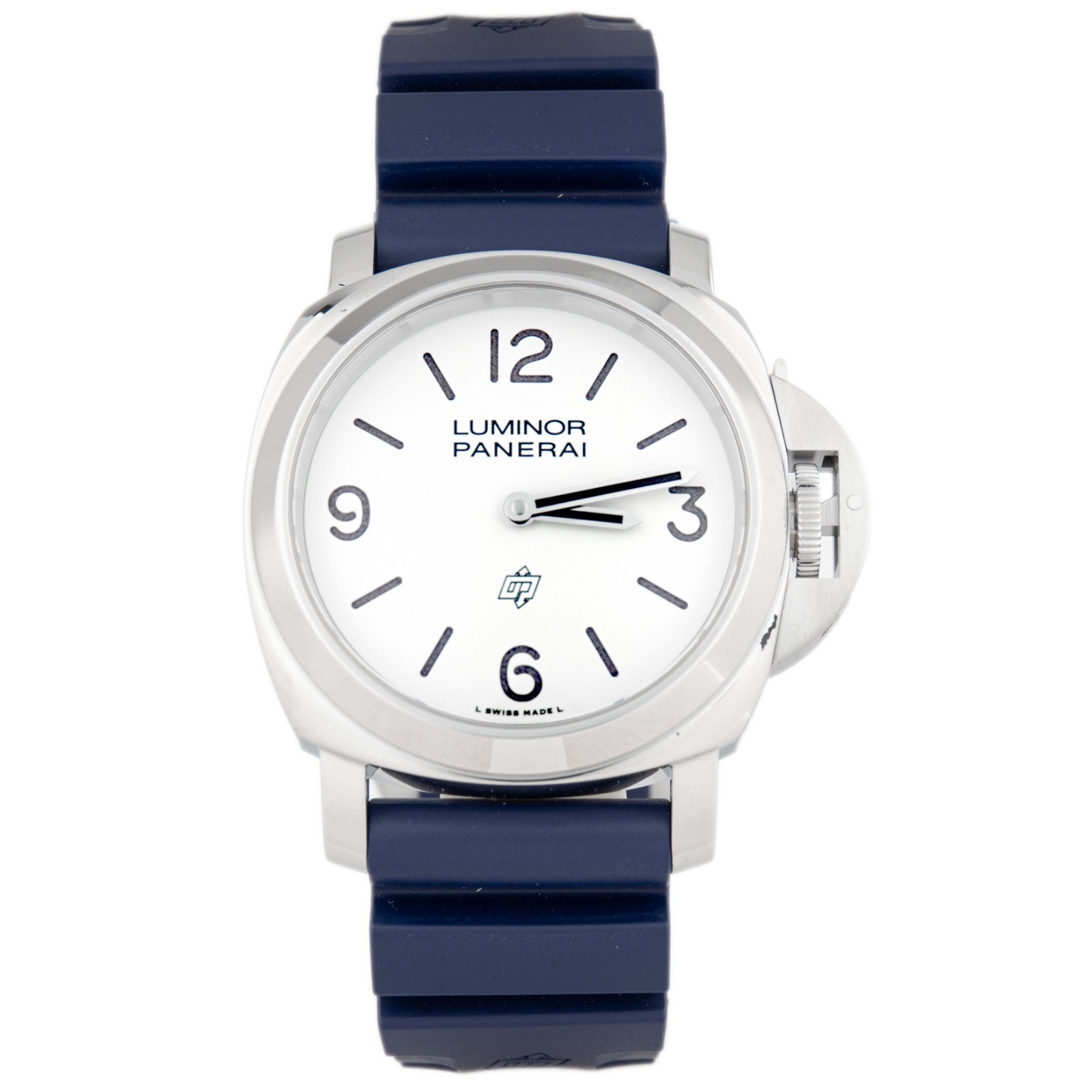 Panerai Luminor Base Logo Steel White Dial 44mm White Dial PAM01087 Full Set